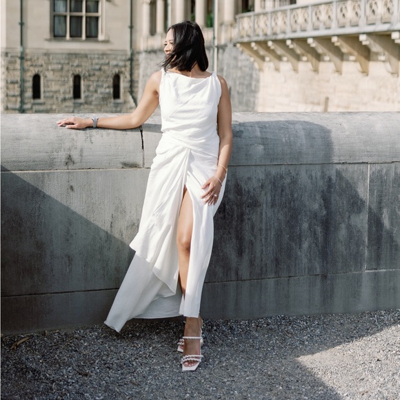 ★ZARA★ ZW COLLECTION LINEN-BLEND DRAPED DRESS s-l400.jpg